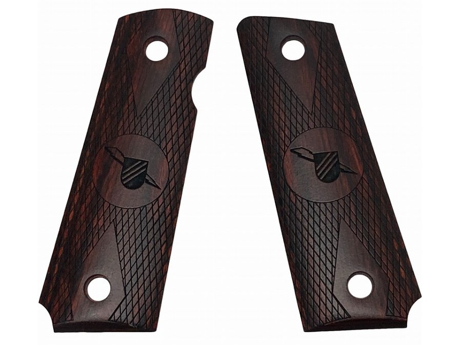 [BWC] レスベア サンダーランチ ダイヤチェッカー 木製グリップ 赤茶 (中古)