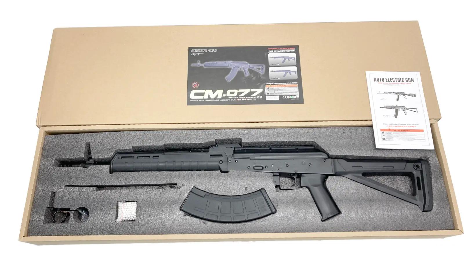[CYMA] AK Zhukov M-Stock BK CM.077 BK 電動ガン レイルカスタム (中古)