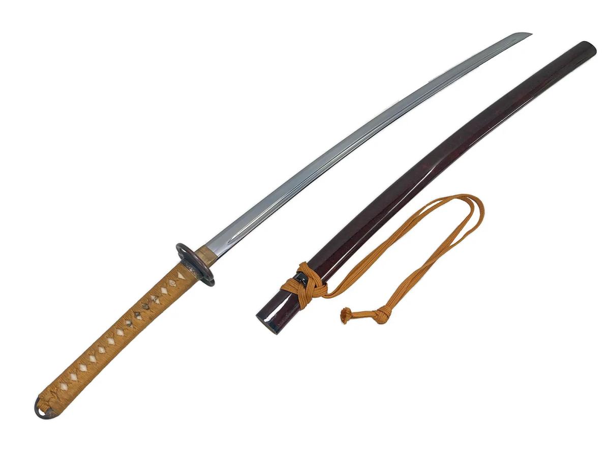 [メーカー不明] 模造刀 居合練習刀 アルミ刀身 宮本武蔵 (中古)