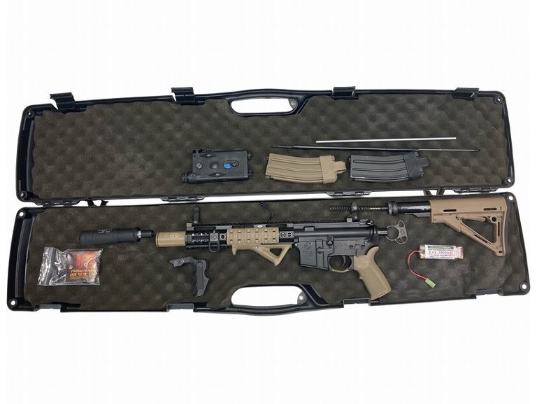 [東京マルイ] M4 CQB-R ブラック 次世代電動ガン ジャンクパーツ　カスタム　PLANOケースセット (ジャンク)