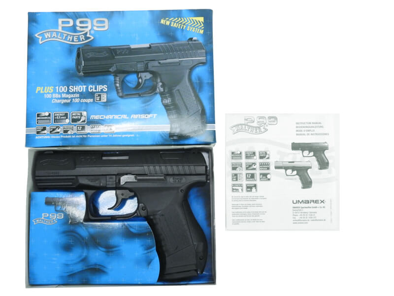 [UMAREX] Walther ワルサー P99 ブラック 正規ライセンス エアコッキング (新品)