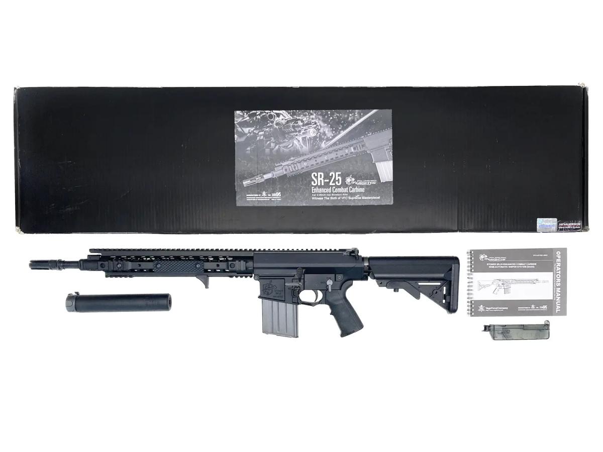 [VFC] KAC SR25 Enhanced Combat Carbine ガスブローバック NPAS搭載 グリップ&ハイダーカスタム (中古)
