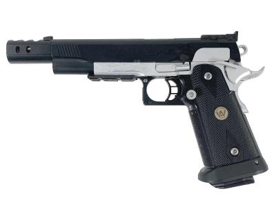 [WA] ハイキャパシティ.45 アイアンマッチ ガスブローバック 塗装/レイルカスタム マガジンガス漏れ (訳あり)サブ画像へ1