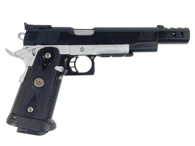 [WA] ハイキャパシティ.45 アイアンマッチ ガスブローバック 塗装/レイルカスタム マガジンガス漏れ (訳あり)サブ画像へ2