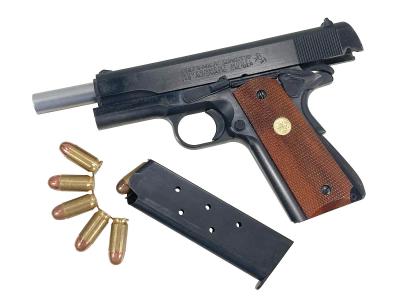 [MGC] コルトガバメント MK IV シリーズ70 スーパーリアルHW/SRH ダミーカート式モデルガン グリップカスタム (中古)サブ画像へ6