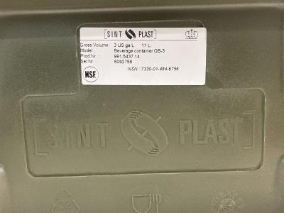 [SINT PLAST] アメリカ軍　OG樹脂製 フィールドウォーター ジャグ 3ガロン/11リットル OD ウォーターサーバー (中古)サブ画像へ8