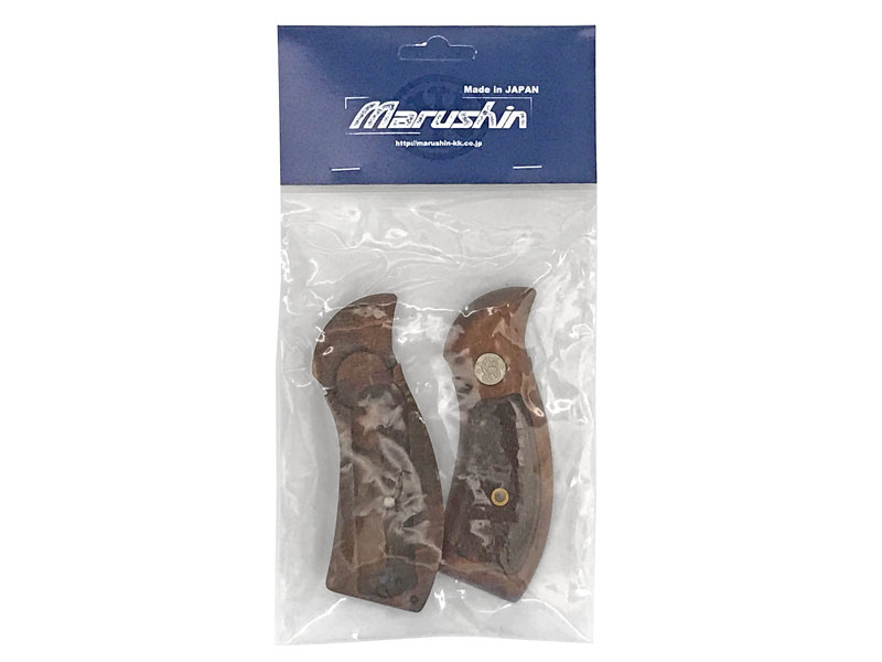 [マルシン] M10/M64用 新規形状 スペア ハーフチェッカー木製グリップ (新品)