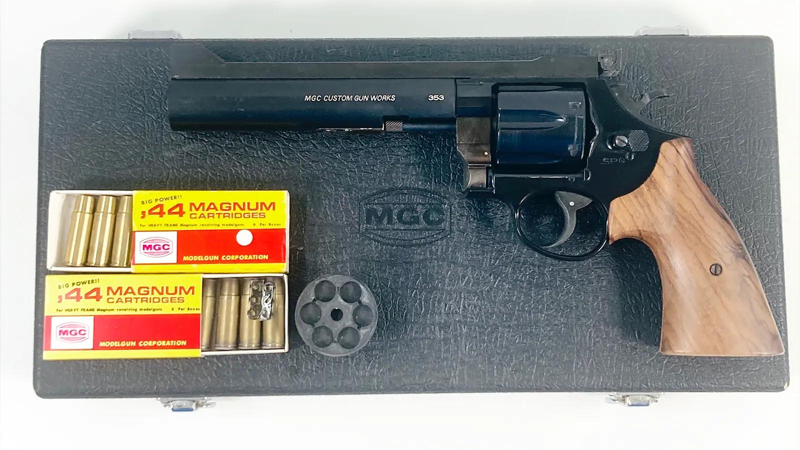 [MGC] MGC CUSTOM WORKS コルトパイソン PPCカスタム 6.5インチ ABS 発火モデルガン ガンケース付き (未発火)