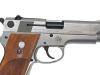 [マルシン] S&W M39 ABSシルバー マニュアルセフティ難 木製グリップカスタム (訳あり)