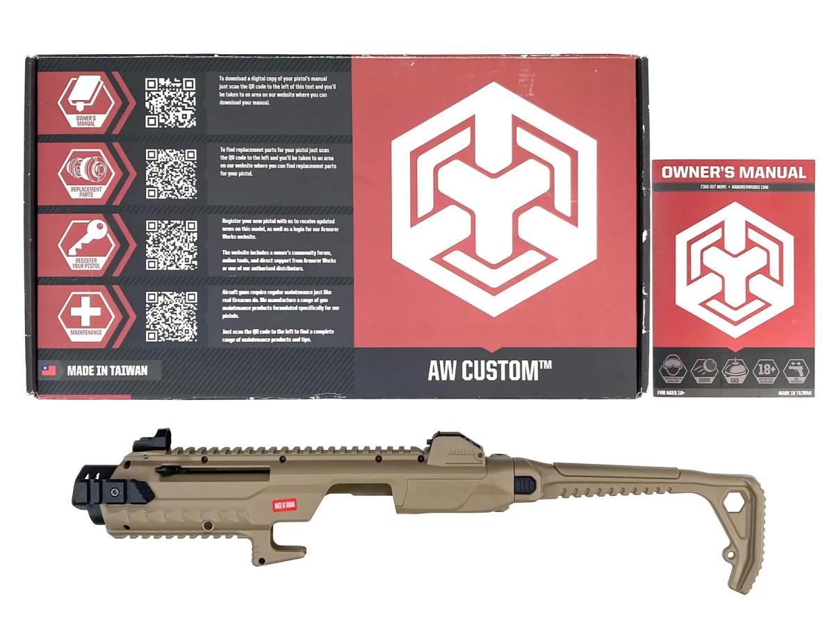 [AW] ARMORER WORKS グロックカービンキット TANカラー (中古)