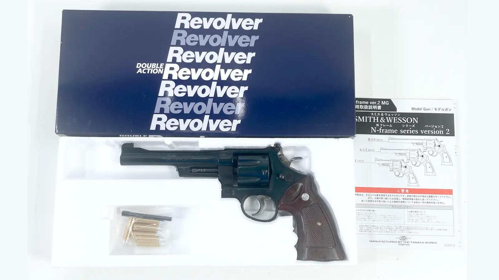 [タナカ] S&W M27 The .357 マグナム レジスタードマグナム 6インチ HW 発火モデルガン ブルーイングカスタム (未使用)