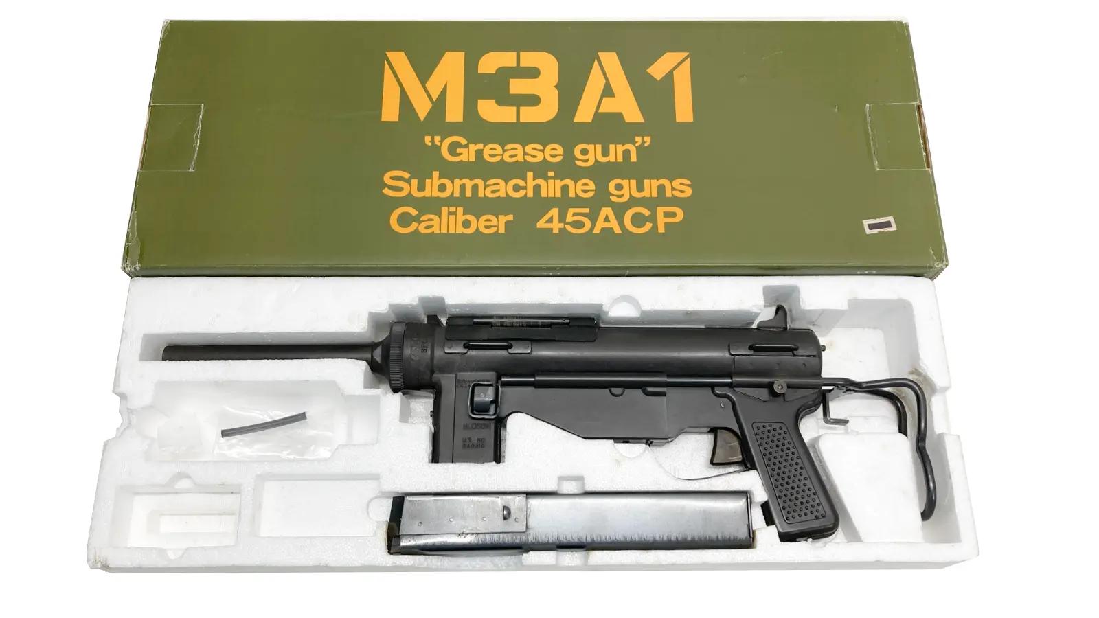 [ハドソン] M3A1 グリースガン HWモデル キット組立済 (中古)