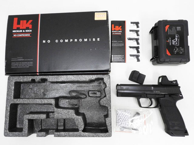 [UMAREX/KWA] H&K USP.45 実銃刻印 フルスチール RMRドットサイトカスタム (未使用)