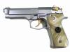 [KSC] ベレッタ U.S 9mm M9 アニバーサリー シルバー 金メッキ/アルタモントパールグリップカスタム (中古)