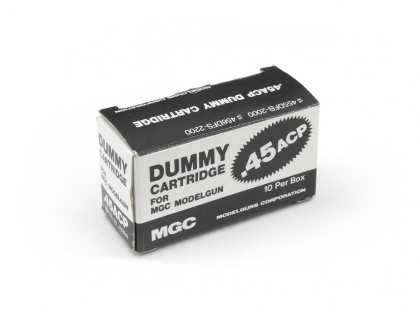 [MGC] .45ACP リアルサイズ ダミーカートリッジ シルバーケース (中古)