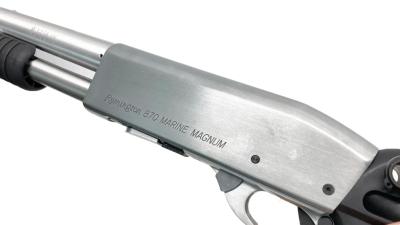 [S&T] M870 ショート エアーショットガン Silver/Black (中古)サブ画像へ5