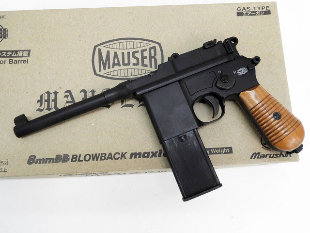 マルシン] モーゼル M712 ブローバックmaxi8 ブラックHW 木製グリップ 