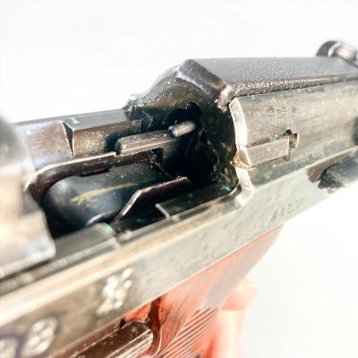 [マルシン] ワルサーP38 ミリタリー ロストワックスパーツ使用 メタルフィニッシュ 発火モデルガン (中古)サブ画像へ9
