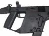 [KWA] クリスベクター KRISS VECTOR ブラック ガスブローバックSMG LEDライト_16インチ バレルシュラウド カスタム (中古)