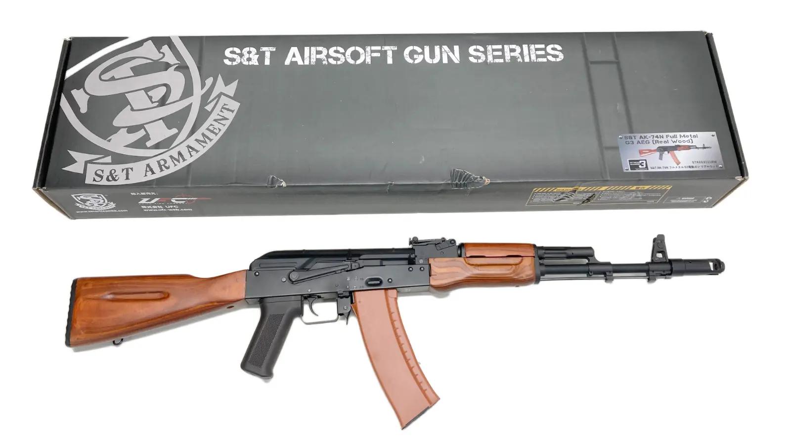 [S&T] AK-74N フルメタル G3電動ガン リアルウッド (中古)