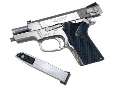 [WA] S&W ショーティ.40 HW クロームシルバー ガスブローバック (中古)サブ画像へ6