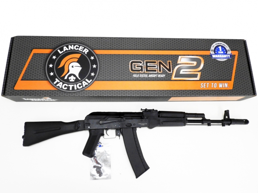 [Lancer Tactical] AK-74M ETU 電子トリガー搭載 スチールレシーバー 電動ガン (新品)