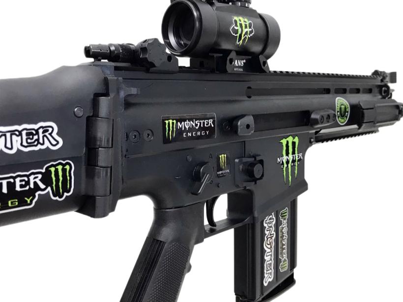DOUBLE BELL] SCAR-H BK BY-805B 電動ガン モンスターエナジー