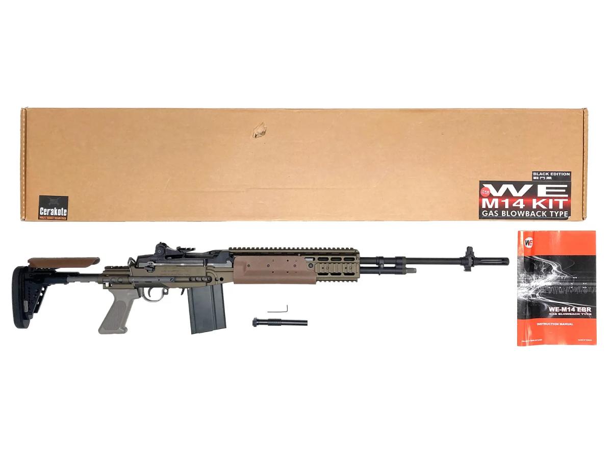 [WE] M14 EBR GBB リアル刻印 ショートバレルver.セラコートカスタム (中古)