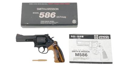 [マルシン] S&W M586 4インチ HW 発火モデルガン 木製グリップカスタム (中古)サブ画像へ8