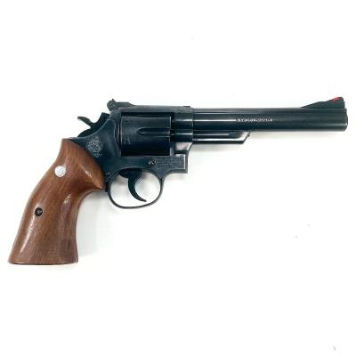 [コクサイ] S&W M19 .357 コンバット・マグナム 6インチ メガHW NO.377 サイドプレート刻印入り 木製スムースグリップカスタム 発火モデルガン (中古)サブ画像へ1