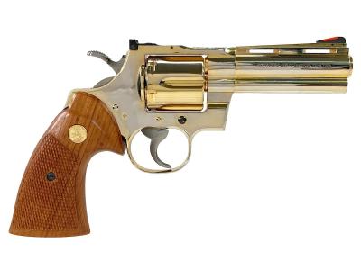 [コクサイ] ニューコルトパイソン 4インチ スチールモデル SMG金属モデルガン No.357 木製グリップカスタム (未発火)サブ画像へ2