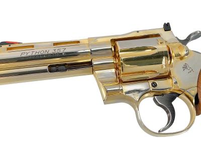 [コクサイ] ニューコルトパイソン 4インチ スチールモデル SMG金属モデルガン No.357 木製グリップカスタム (未発火)サブ画像へ3