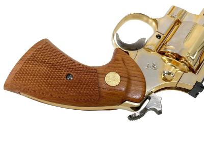 [コクサイ] ニューコルトパイソン 4インチ スチールモデル SMG金属モデルガン No.357 木製グリップカスタム (未発火)サブ画像へ6