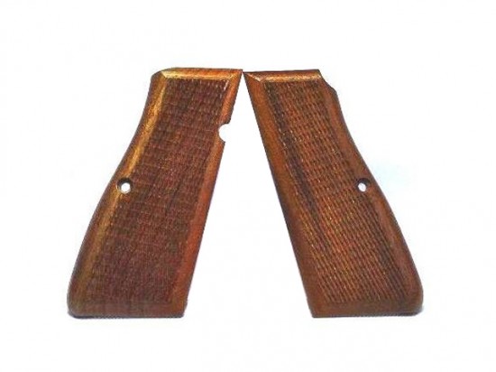 [タナカ] ブローニングハイパワーM1935 アメリカンウォールナットフルチェッカーグリップ MkIII用 (新品)