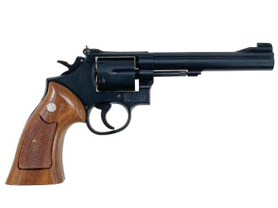 [HWS] S&W M15 コンバット・マスターピース 6インチ サービスサイズ 木製グリップ 標準装備 発火モデルガン グリップカスタム (中古)サブ画像へ2