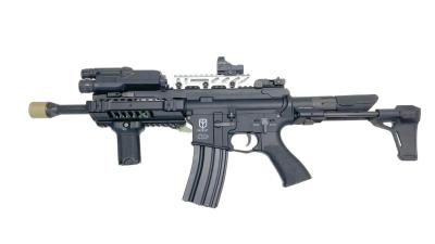 [東京マルイ] M4 パトリオット HC ハイサイクル電動ガン 外配線カスタム ダットサイト付 (中古)サブ画像へ1