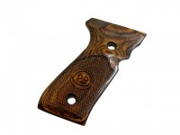 [アルタモント] ベレッタ M92FS 木製グリップ チェッカー 茶/ブラウン (中古)