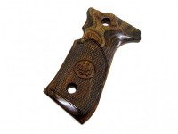 [アルタモント] ベレッタ M92FS 木製グリップ チェッカー 茶/ブラウン (中古)