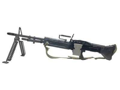 [アサヒファイヤーアームズ] M60 スーパーデラックス 軽機関銃 外部ソース式ガスガン レシーバーヒビ 動作不明 箱付き (ジャンク)サブ画像へ1