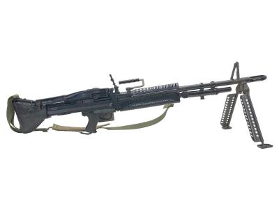 [アサヒファイヤーアームズ] M60 スーパーデラックス 軽機関銃 外部ソース式ガスガン レシーバーヒビ 動作不明 箱付き (ジャンク)サブ画像へ2
