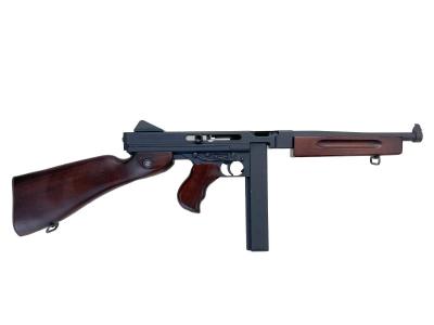 [CyberGun_WE] トンプソン M1A1 GBB ガスブローバック RA-TECH木製パーツセット組込カスタム (中古)サブ画像へ2