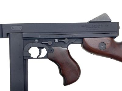 [CyberGun_WE] トンプソン M1A1 GBB ガスブローバック RA-TECH木製パーツセット組込カスタム (中古)サブ画像へ3