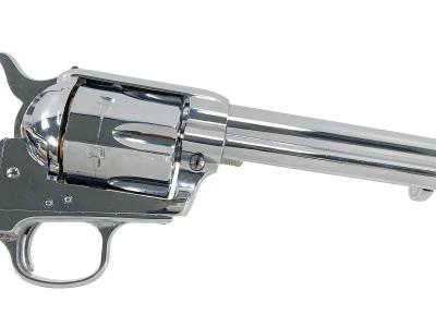 [HWS] コルト SAA.45 アーティラリー オールシルバー 組立キット モデルガン 組立済み 木製グリップ装備 (未発火)サブ画像へ4