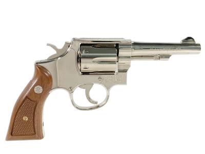 [タナカ] S&W M10 ミリタリー&ポリス 4インチ ニッケルフィニッシュ Version3 ガスガン +Weightグリップカスタム (中古)サブ画像へ2