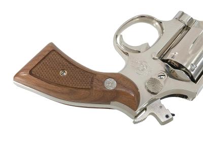 [タナカ] S&W M10 ミリタリー&ポリス 4インチ ニッケルフィニッシュ Version3 ガスガン +Weightグリップカスタム (中古)サブ画像へ5