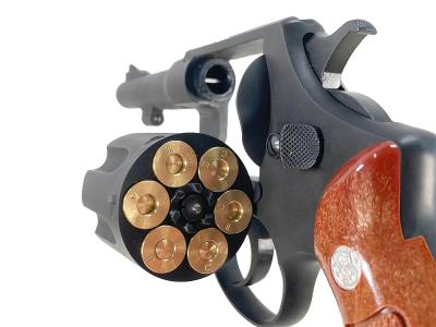 [タナカ] S&W M1917 HE2 ファイブスクリュー 4インチ HW 発火モデルガン グリップカスタム (未発火)サブ画像へ6