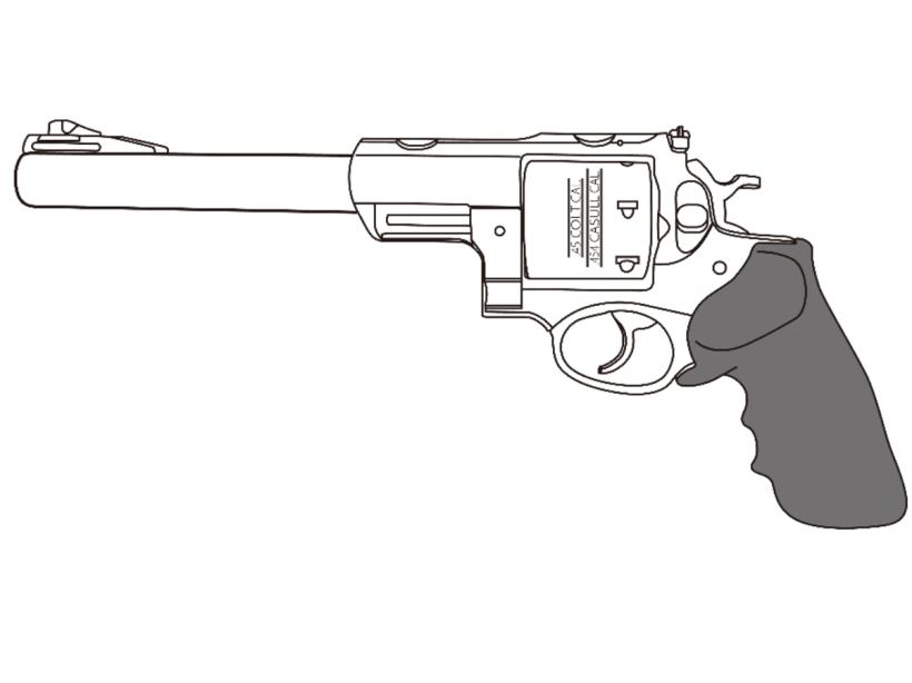 [マルシン] スーパーレッドホーク 7.5インチ 454カスールタイプ ホーグタイプグリップ仕様 ガスガン (新品予約受付中!)