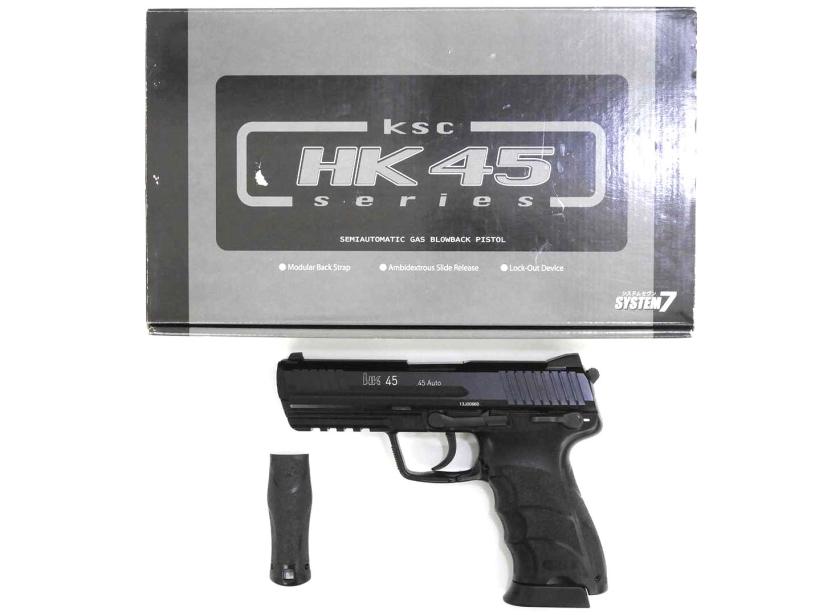[KSC/KWA] H&K HK45 メタルスライド ガスブローバック 日本バルブ仕様 箱違い (中古)
