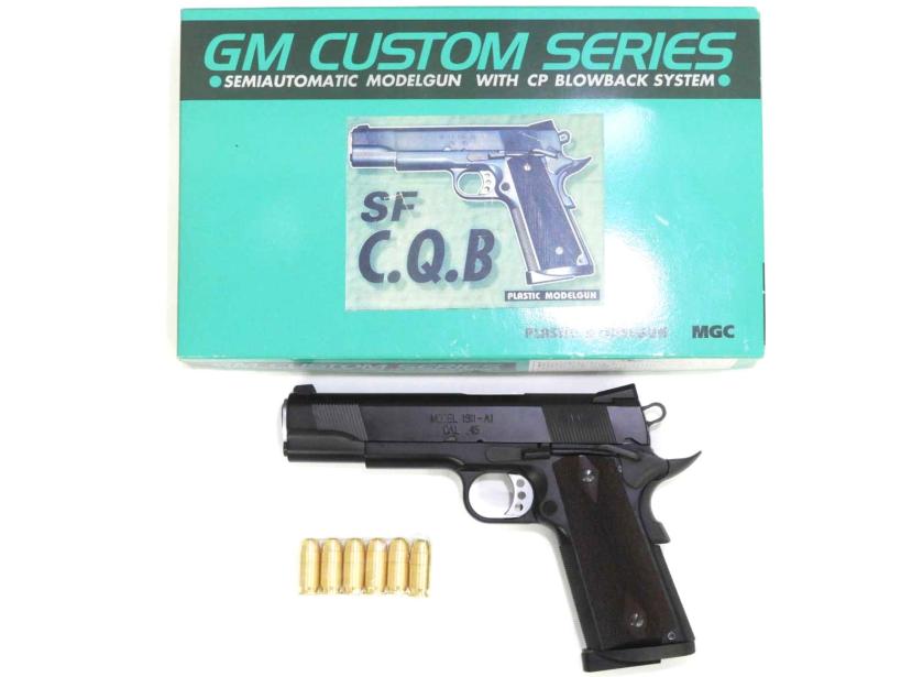 [MGC] SFA C.Q.B. ABS GM-12 発火モデルガン 木製グリップカスタム スライド小ヒビあり (訳あり)