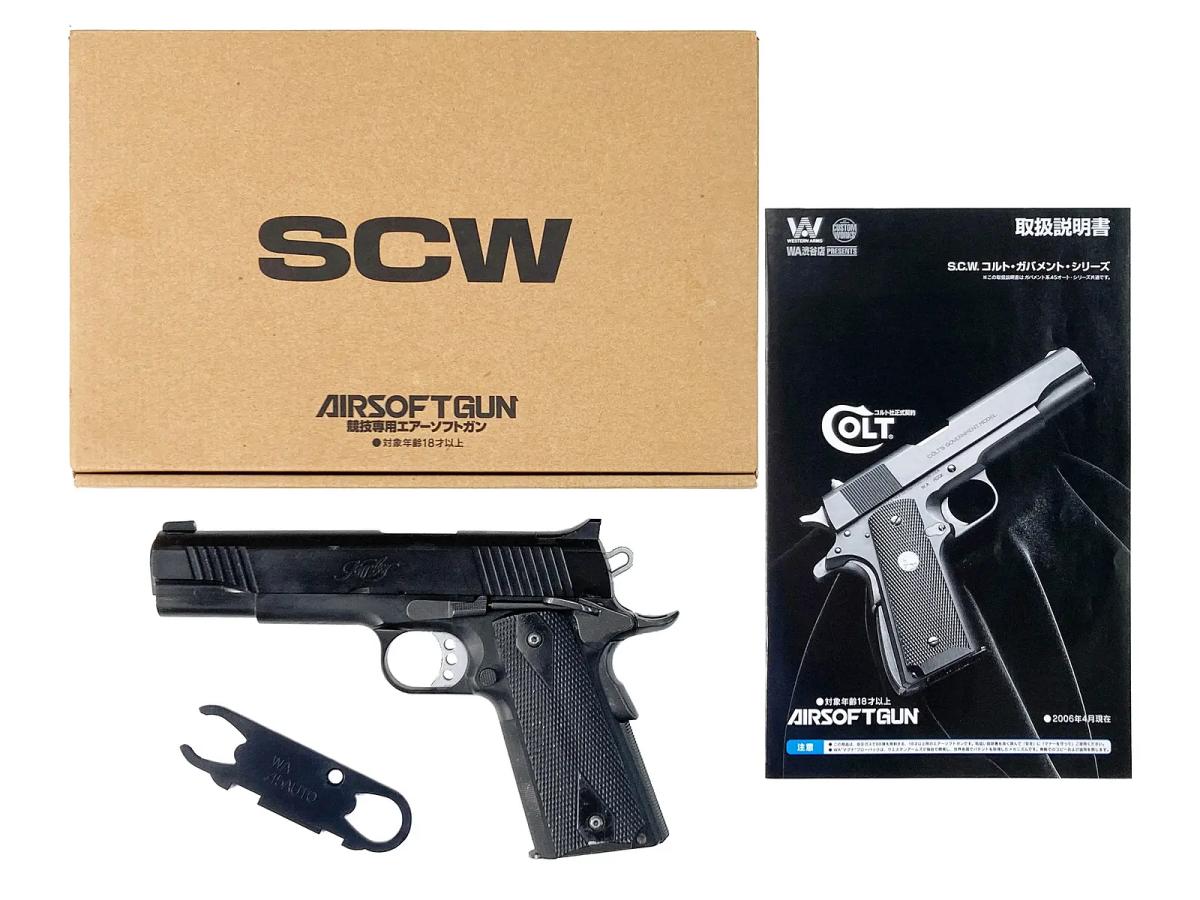 [WA] Kimber LAPD SWAT カスタムII カーボンブラックHW ガスガン スライド動作難 (訳あり)